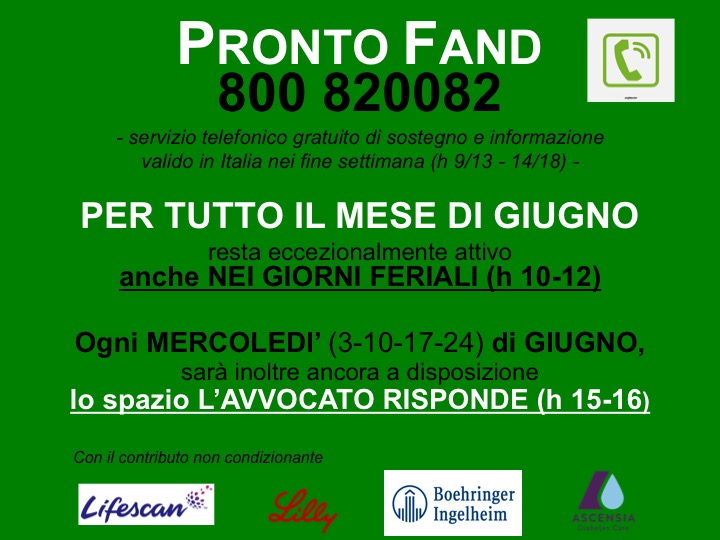 Pronto Fand e Avvocato risponde al tempo del COVID-19