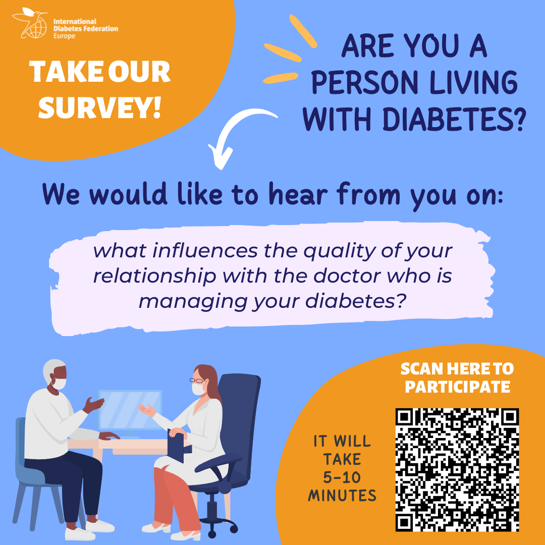 Survey : Migliorare la relazione tra la persona che convive con il diabete e il proprio medico/team per il diabete